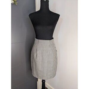 Vintage La‎ Belle High Waisted Houndstooth Pencil Skirt - Made in USA